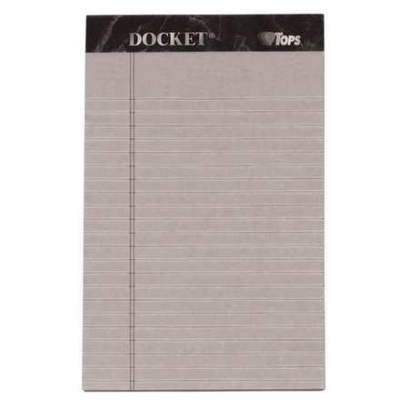 Docket Pads,5x8,narrow,canary,50 Sht,pk6