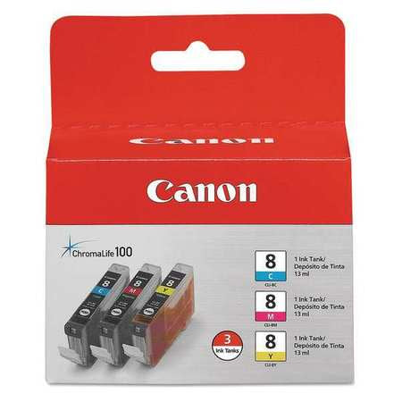 Ink Cartridge,cli-8 3 Pk,c/m/y,pk3 (1 Un