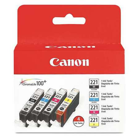 Ink Cartridge,cli221,4 Color Pack,pk4 (1