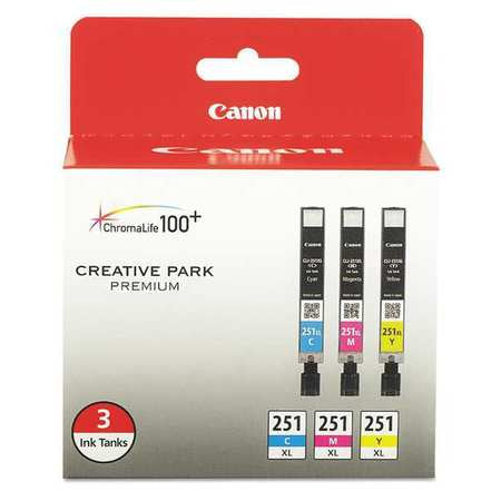 Ink Cartridge,cli-251xl,assorted,pk3 (1