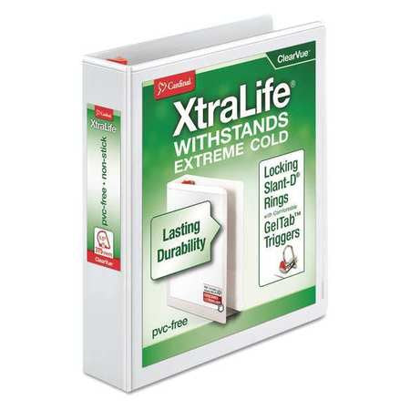 Binder,xtralife,slant Ring,1-1/2",white