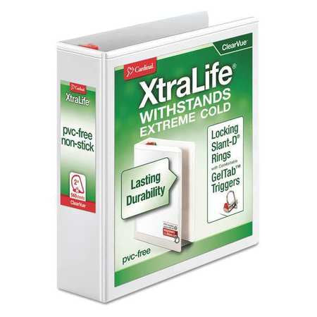 Binder,xtralife,slant Ring,2",white (1 U