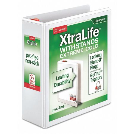 Binder,xtralife,slant Ring,3",white (1 U