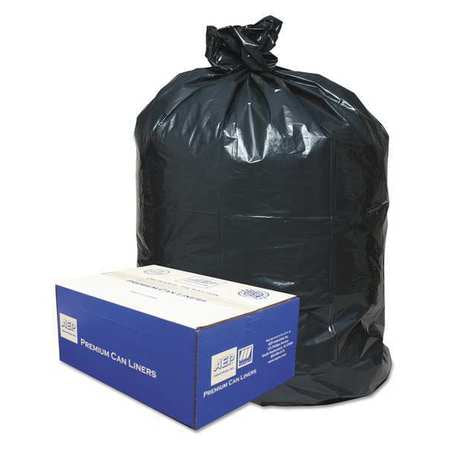 Trash Can Liner,56gal.,black,pk100 (1 Un