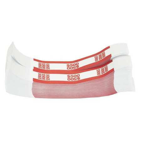 Currency Strap,500,red,pk1000 (1 Units I