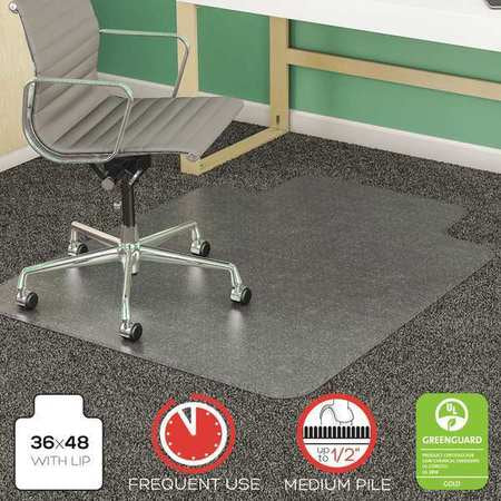 Chairmat,beveled,36x48",clear (1 Units I