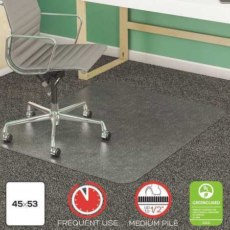 Chairmat,beveled,45x53",clear (1 Units I