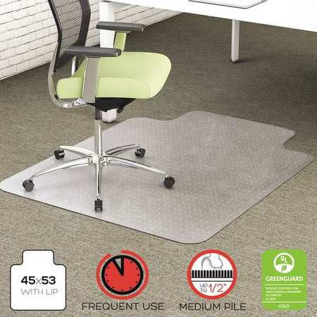 Chairmat,lip,45x53",clear (1 Units In Ea