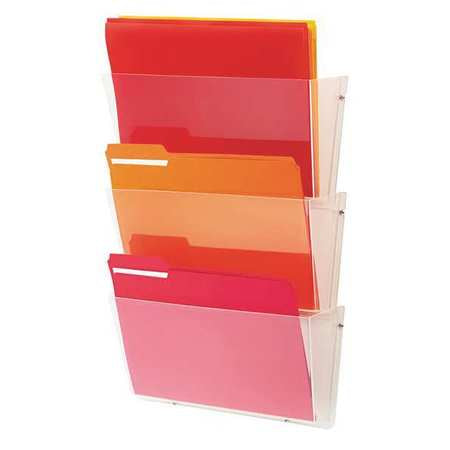 Wall File,3 Pocket,clear,pk3 (1 Units In