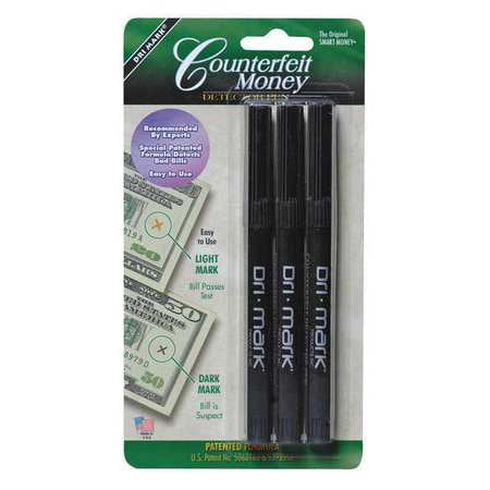 Counterfeit Bill Detector Pen,pk3 (1 Uni