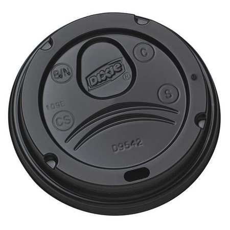 Lids For 10-20 Oz. Cup,black,pk1000 (1 U