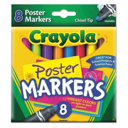 Marker,washable,poster,assorted,pk8 (1 U