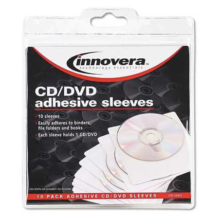 Self-adhesivecd/dvdsleeves,pk10 (1 Units