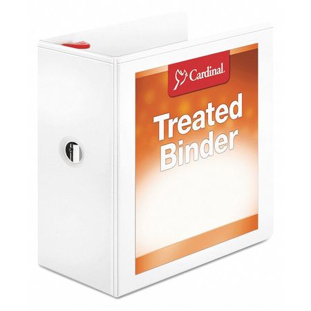 Binder,treated,d-ring,5",white (1 Units