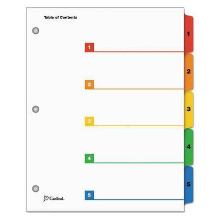 Index System,5 Tab,colored,pk24 (1 Units