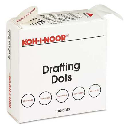 Adhesive Drafting Dots,white,pk500 (1 Un