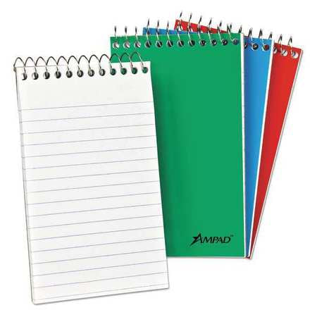 Notebook,pocket,top,assorted,pk3 (1 Unit