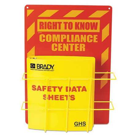 Sds Compliance Center,14x20,yellow/red (