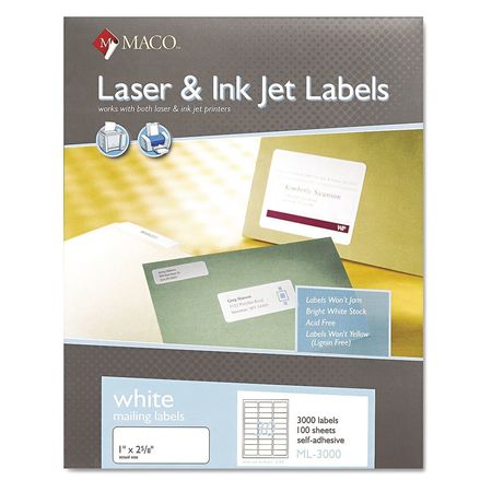 Laser/inkjet Shipping Labels,pk3000 (1 U