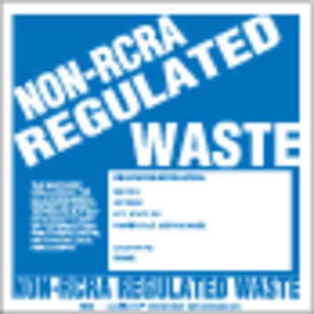 Non-rcra Regu.waste Label,unruled,pk100