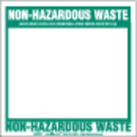 Non-hazardous Waste Label,vinyl,pk100 (1