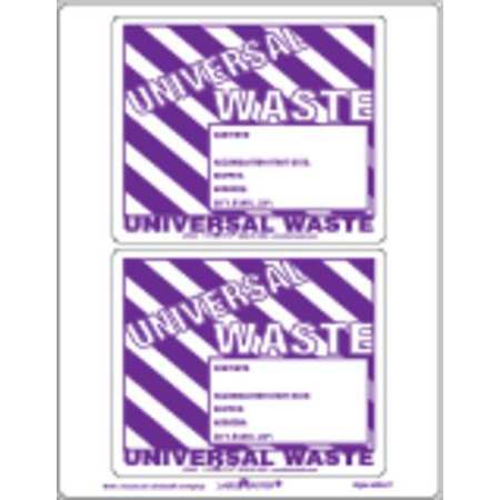 Universal Waste Label,unruld,pk25 (1 Uni