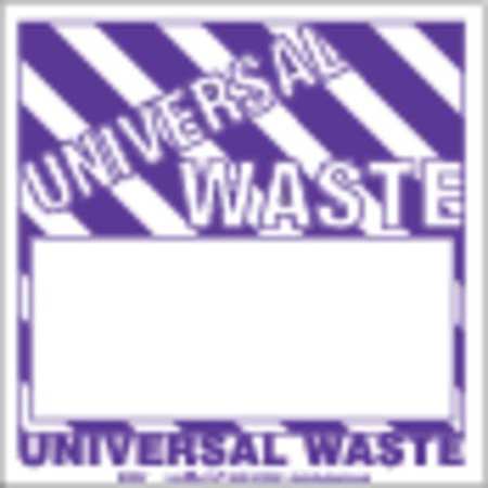 Universal Waste Label Unruld Vinyl,pk100