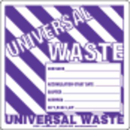 Universal Waste Label Gen Info Rld,pk100