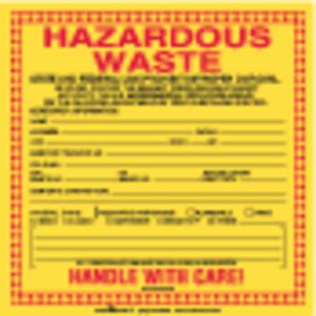 California Waste Label,vinyl,6"x6",pk100