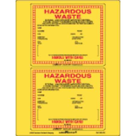 Standard Waste Label,vinyl,6"x6",pk25 (1