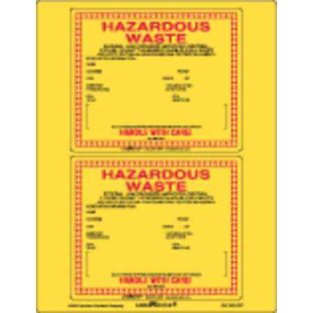 Standard Waste Label,paper,6"x6",pk25 (1