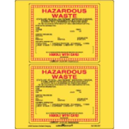 California Waste Label,paper,6"x5",pk25