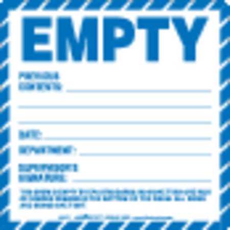 Empty Label,pvc-free Film,6"x6",pk100 (1