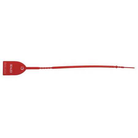 Strap Seal,12" L,red,7 Digits,pk50 (1 Un