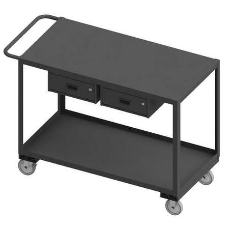 Mobile Wrkstion,steel,48"l,24"w,2 Shelf