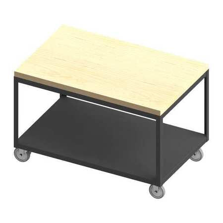 Mobile Wrkbnch,butcher Block,32" W,30" D