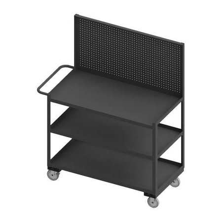 Mobile Wrkstion,steel,36"l,24"w,3 Shelf