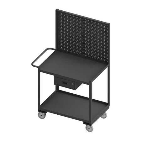 Mobile Wrkstion,steel,36"l,24"w,2 Shelf