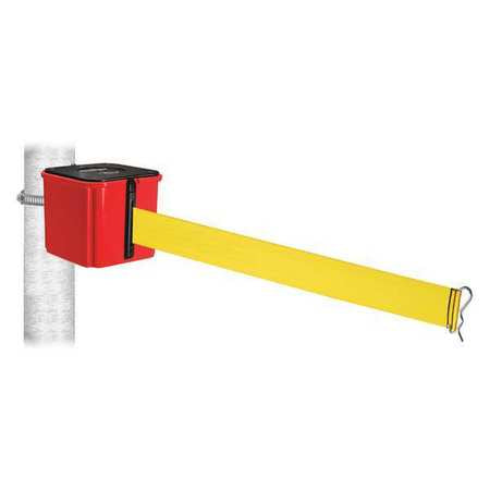 Belt Barrier,4-1/2" W X 4" H,yellow Belt