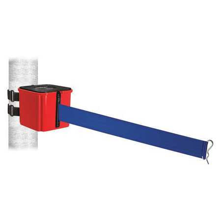 Belt Barrier,4" H,blue Belt,no Belt Msg.