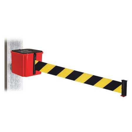 Belt Barrier,15 Ft. Belt L,4-1/4" H,red