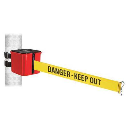 Belt Barrier,15ft Belt L,danger Keep Out