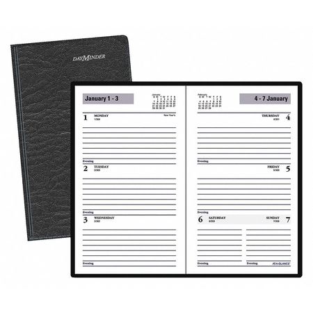 Planner,3-1/2 X 6-3/16",stitched Vinyl (