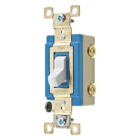 Wall Switch,15a,white,2-pole Type,toggle