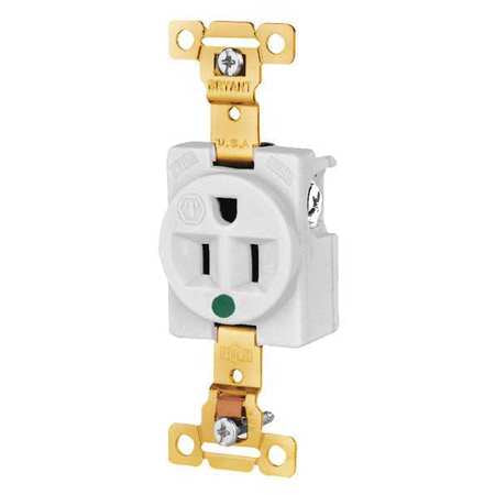 Receptacle,white,15a,hospital Grade (1 U