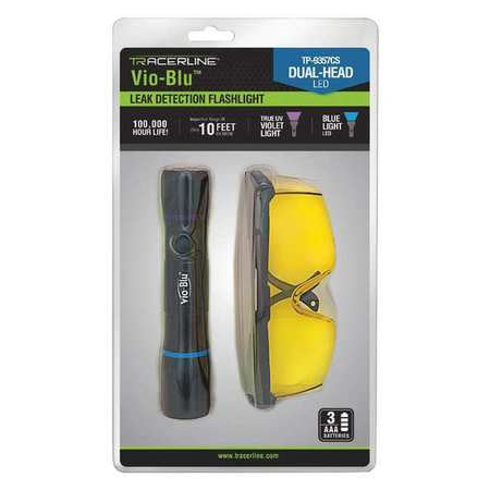 Dual Head Flashlight,uv/bright Led Light