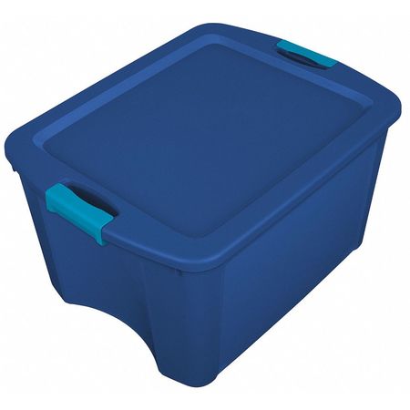 Storage Tote,blue,18 Gal.,13-5/8" H (1 U