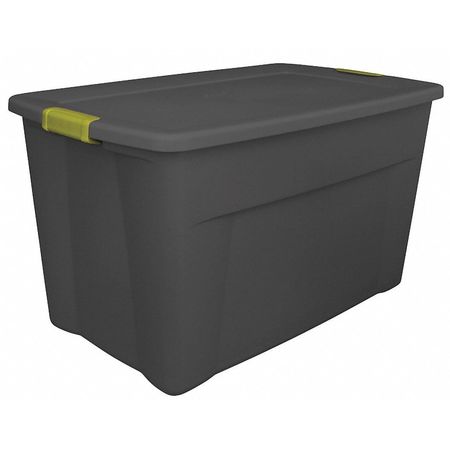 Storage Tote,gray/green,35 Gal. (1 Units