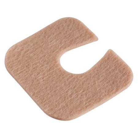 Adhesive Felt Pads,1/16" W,2" L,pk100 (1