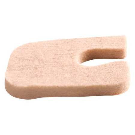 Adhesive Felt Pads,3/16" W,2" L,pk100 (1